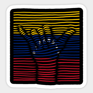 Venezuela Proud Flag, Venezuela gift heritage, Venezuelan girl Boy Friend Venezolano Sticker